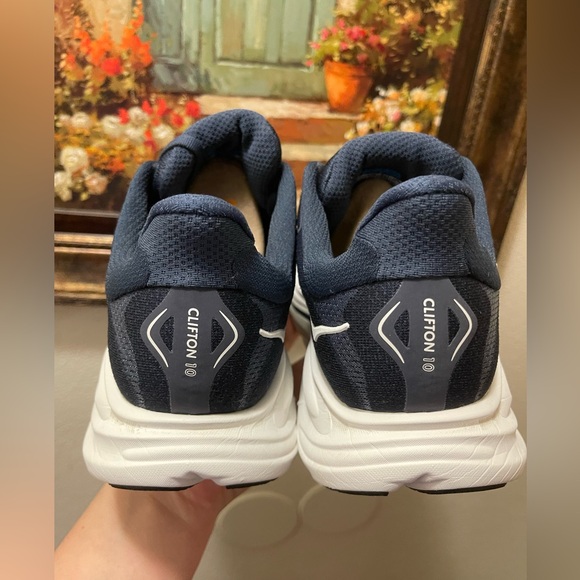 HOKA Clifton 10 Shoes  Navy/White - Picture 5 of 16